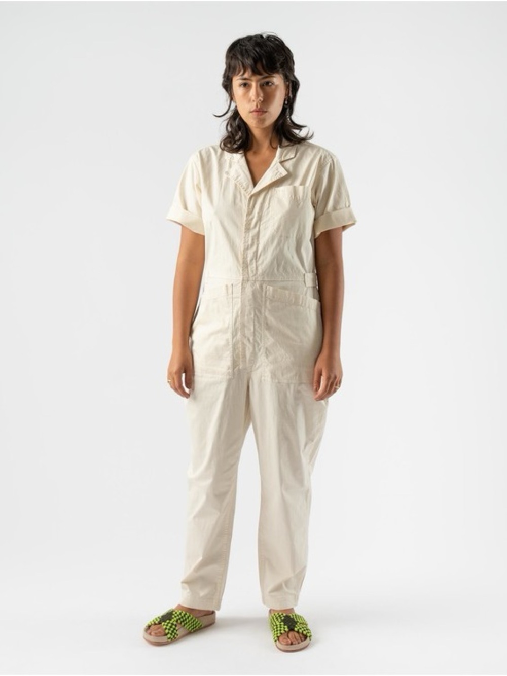 Alex Mill short sleeve utility jumpsuit